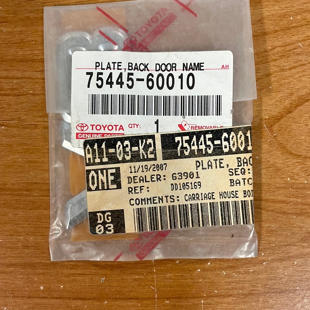 Lexus New OEM V8 nameplate No. 2